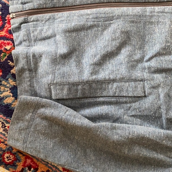 Soft Blue Zip Up Hoodie - Picture 5 of 6